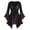 Purple, variant on Women Halloween Cosplay Dress Irregular Cuff Lace Tie-up Strap Knot Low-cut Medieval Vintage Bat Sleeves Performance Stage Show Dress