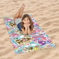 thumbnail image 2 of Hello Kitty & Friends Vacay Postcards Microfiber Beach Towel,30 x 60 inches, 2 of 5