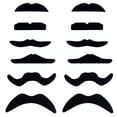 thumbnail image 1 of Bigotes Falsos - Paquete de 12 - Disfraces para Eventos - Novedad y Juguete - para Fiestas, Niños, Favores, Adultos, Diversión, Cumpleaños, 1 of 5