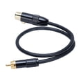 thumbnail image 1 of Cable XLR Hembra A Fono De 3 Pines, Cable De Conexión Estéreo XLR Hembra De 1,64 Pies Para Micrófono Mezclador Amplificador, 1 of 7