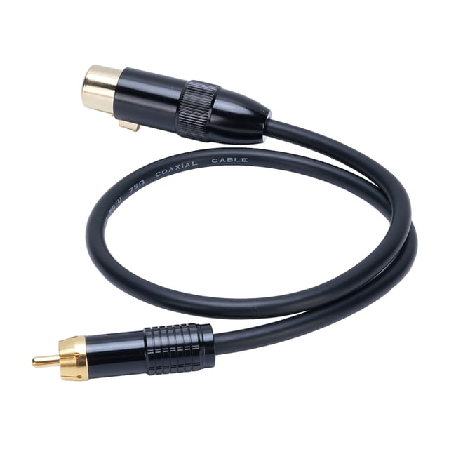 Cable XLR Hembra A Conector Fono De 3 Pines, Cable Estéreo XLR Hembra A Fono De 1.64 Pies Conector Chapado En Oro Funda De PVC Flexible Y Flexible Para Micrófono Mezclador