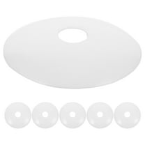 WEUVEB 6Pcs White Round Ceiling Light Canopy Plates Metal Fixture Covers Easy Install