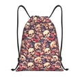 thumbnail image 1 of Fotbe Skull rock record artist Bolsa Mochila con Cordón Estampada, Bolsa de Gimnasio Deportiva, Bolsa Cinch, Bolsa con Cordón para Hombres y Mujeres-Medium, 1 of 6