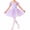 Lavender Gradient with Mini Heart, variant on Aideaone Toddler Girls Ballet Leotard with Tutu Skirt Ruffle Sleeve Dance Costume Ages 3-7