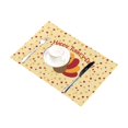 thumbnail image 2 of BSDHOME Happy Turkey Day Table Placemat Food Mat 12x18 Inches, 2 of 4