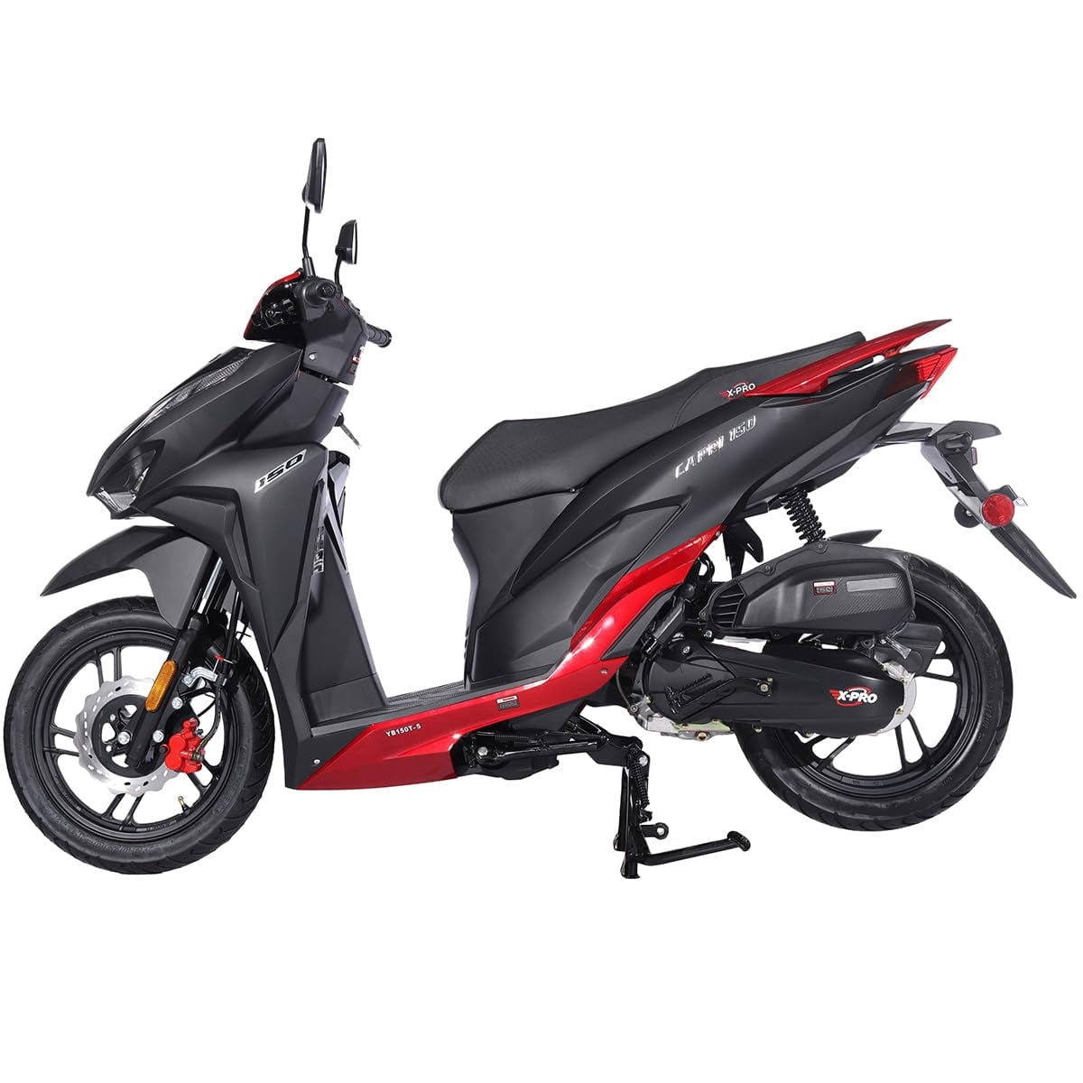 X-PRO Brand New Capri 150cc Moped Scooter with 13" Aluminum Wheels, Electric/Kick Start!