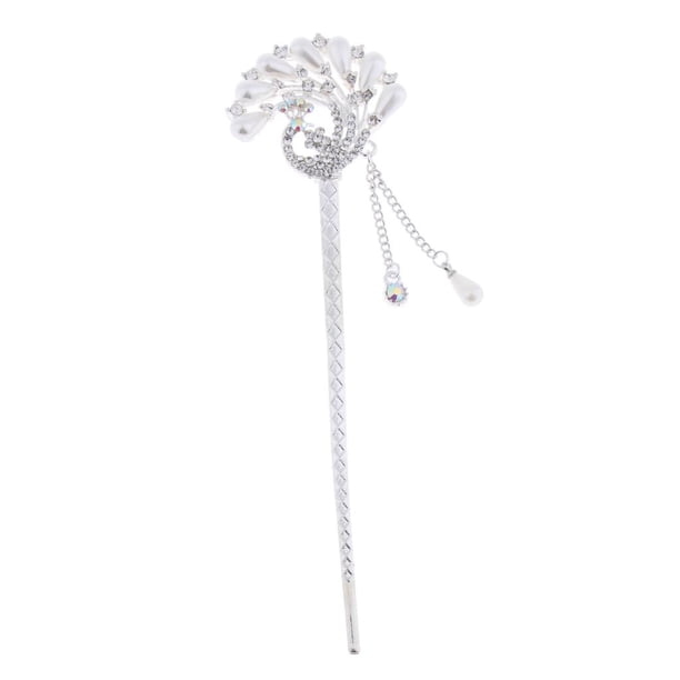 Palos para el cabello que cuelgan para las mujeres Palillo De cabellero De Flor De De Imitación Vintage, Horquilla Elegante De Palillos , Pasador De Moño De Metal Para Mujer - #5 5 Magideal Palos para el cabello que cuelgan para las mujeres