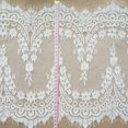 thumbnail image 4 of Lace Fabric Trim Retro Tulle Embroidery Rose Floral Wedding Fabric, 4 of 5