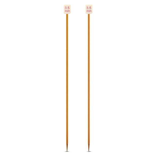 Naiovety Agujas de tejer al azar de colores, suéter, de tejer de aluminio portátil, equipo de costura para manualidades DIY, suministros para el Artesanía 3.5 mm Naiovety HA011745-04B