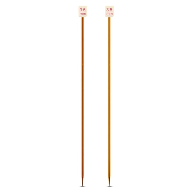 Billuyoard Agujas de tejer al azar de colores, suéter, de tejer de aluminio portátil, equipo de costura para manualidades DIY, suministros para el Artesanía 3.5 mm Billuyoard HA011745-04B