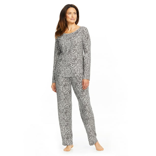 Gloria Vanderbilt Women s 2 Piece Pajama Set Long Sleeve Top