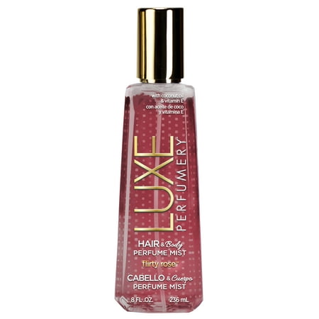 Flirty Rose by Luxe Perfumery, Hair & Body Perfume Mist for Women, 8.0 (Best Rose Smelling Perfume)