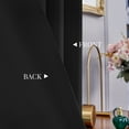thumbnail image 4 of ZOPZO Blackout Curtains Thermal Insulated, Black, 42W x 63L Inch, Window Treatment Drapes for Living Room or Bedroom Decor, 2 Panels, 4 of 7
