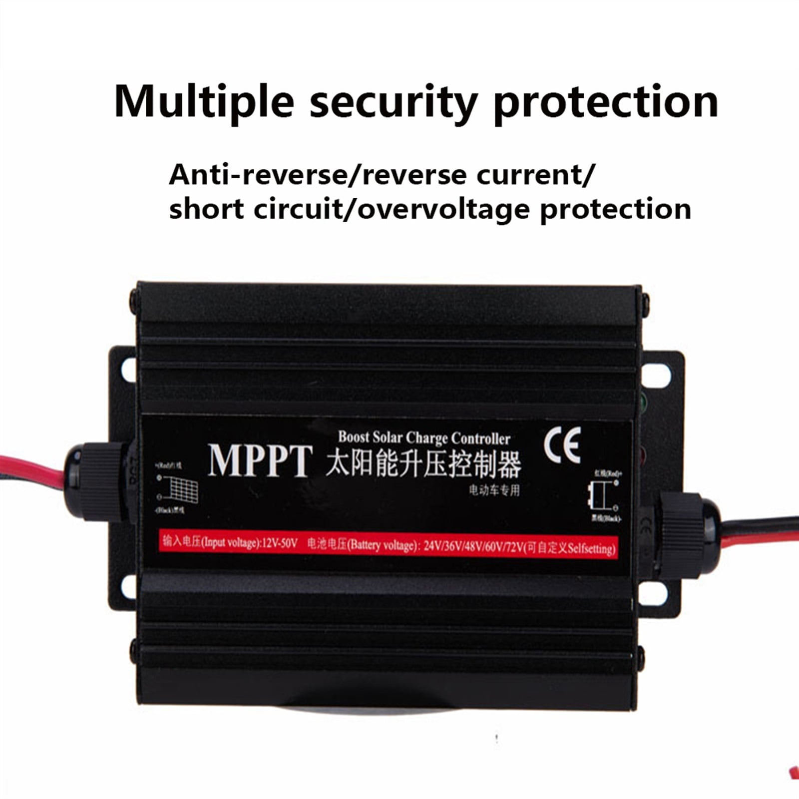 MPPT Solar Charge Boost Charging Controller 36V 24V 48V 60V 72V Solar System Electric Battery Car ,Stable Output