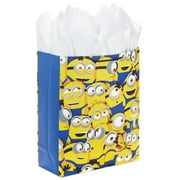 Hallmark 15" Extra PriNst Large Gift Bag with Tissue Paper (Minions) for Kids, Birthdays, Christmas