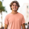 thumbnail image 3 of Dalix Lil Heart Midweight Cotton Short Sleeve Summer Tee Mens in Sunset 4XL XXXX-Large, 3 of 5