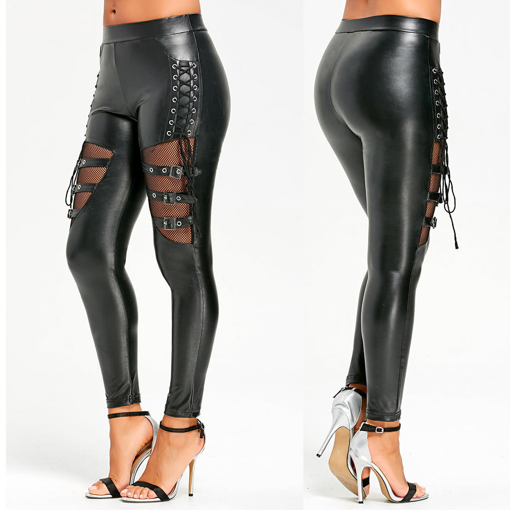 leather tight leggings