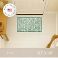 thumbnail image 4 of Maples Rugs Pelham Transitional Vintage Scroll Light Spa Washable Entryway Area Rug, 1'8 x 2'10, 4 of 8