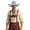 Sky Blue, variant on SRZYMJ Western Cowboy Hat for Women Men Small Short Wide Brim Beach Cowgirls Cattleman Cowboys Hats