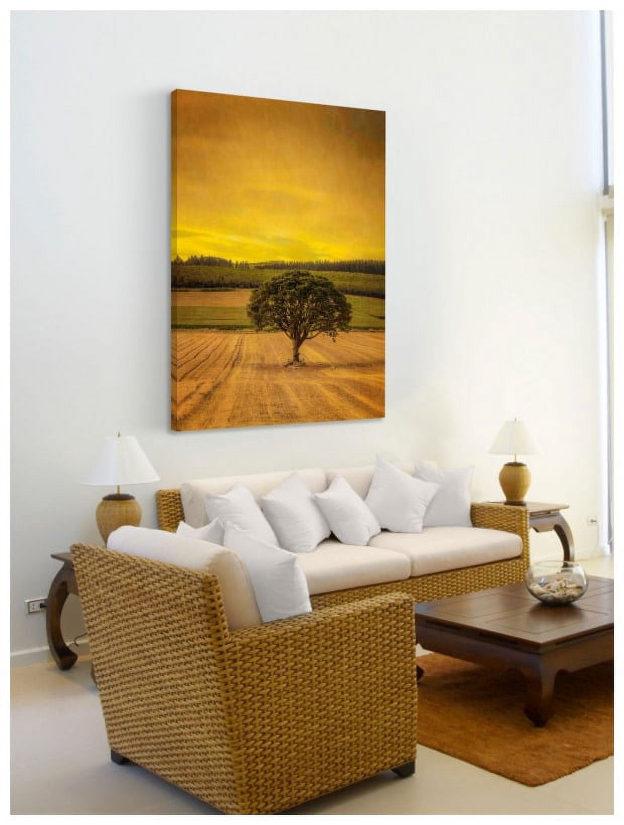 Marmont Hill "Lone Tree at Sunset" Painting Print on Canvas