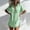 Green, variant on Women Cotton Swimsuit Coverup Shirt Dress Button Down Bathing Suit Cover Up Beach Vacation Outfits