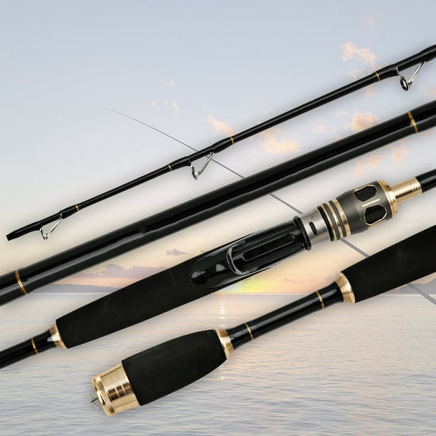 CAROOTU Titanium Alloy Carbon Fiber Boat Fishing Rod Far Casting