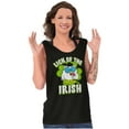 thumbnail image 4 of Luck of the Irish Clover Tootsie Owl Tank Top T Shirts Men Women Brisco Brands S, 4 of 5