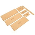 thumbnail image 4 of 7 plantillas acrílicas para coser carteras, bolsos de cuero, patrones para equipaje, molde de corte XBD-07, 4 of 14