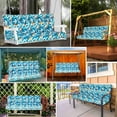 thumbnail image 6 of Porch Swing Cushion,Super Soft Waterproof Overstuffed Outdoor Bench Cushion with Ties,Garden Replacement Loveseat Cushion,60"x40" Seat Cushion, 6 of 6