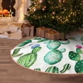 thumbnail image 5 of Rateoe Cactus Plants1 Pattern Christmas Tree Skirt with Ties , Christmas Tree Decorations, Farmhouse Christmas Decor Xmas Holiday Decorations-48", 5 of 6