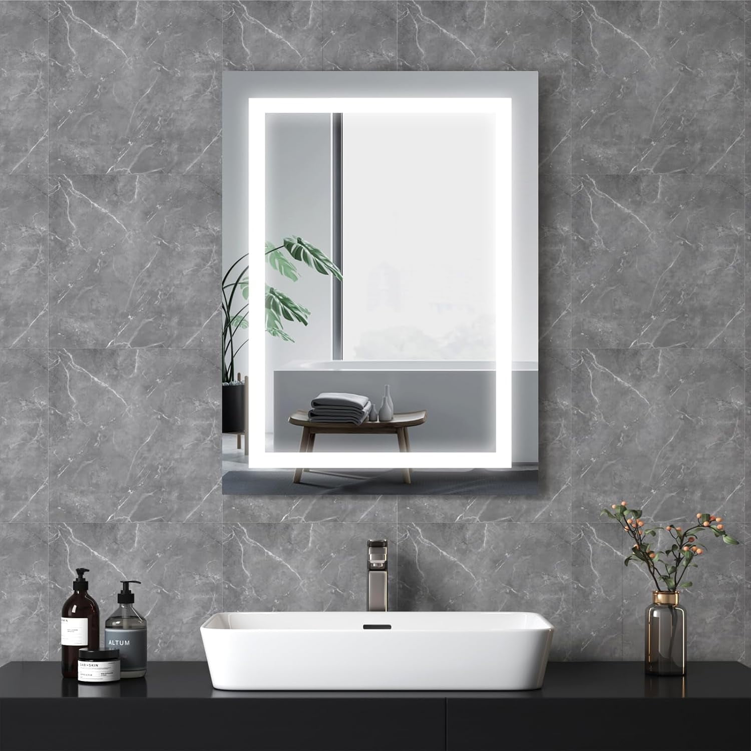 UMIGGEE Backsplash Tile for Kitchen Peel and Stick, 20-Sheet Stick on Subway Tiles for Kitchem, Bathroom Back Splashes, 11.8" x 11.8", Grey