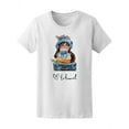 thumbnail image 1 of Playera Para Mujer - Ilustracion Mujer Con Gato, Yo Amo Viajar Smartprints  T-shirt, 1 of 2