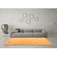 thumbnail image 3 of Ahgly Company Indoor Square Solid Orange Modern Area Rugs, 6' Square, 3 of 4