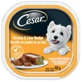 thumbnail image 1 of Cesar Classic Loaf in Sauce Chicken & Liver Recipe Soft Wet Dog Food, 1 of 4