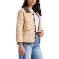 thumbnail image 4 of CHAQUETA PUFFER DE MUJER CASUAL DE MANGA LARGA CON BOTONES XL CAQUI, 4 of 6