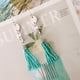 thumbnail image 2 of Pendientes colgantes de gota con borlas lineales de cadena larga, pendientes de gancho para oreja para mujer, s de San Valentín, de mú si, 2 of 9
