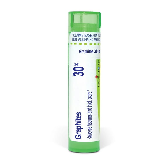 Boiron Graphites 30X, Homeopathic Medicine for Fissures And Thick Scars, 80 Pellets