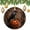 pattern-1184, variant on Ceramic Ornament Black Crow Pumpkin Christmas Decorations Ornament Fall Happy Halloween Ornament Gift Ceramic Holiday Decoration Present Porcelain 3inch Flat with Gold Ribbon Both Sides