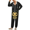 thumbnail image 2 of Bendy And The Ink Machine Unisex Onesie Pajamas Zipper Jumpsuit Hooded One Piece Sleepwear for Family Mens Womens, 2 of 8
