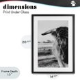 thumbnail image 4 of Stupell Industries Farmhouse Baby Cattle in Monochrome Black Framed Print Under Glass, 14 x 20, by Dakota Diener, 4 of 8