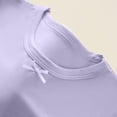thumbnail image 7 of LEKWK Girls 2 Piece Pajamas Short Sleeve Loose Bow T-Shirts and Wide Leg Pants Summer Cute Lightweight Sleepwear Fashion Soft Modal Home Lounge Set 3-15Y, 7 of 7