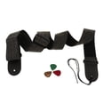 thumbnail image 2 of Correa de Suave Ajustable Bajo Guitarra Popular Accesorios para Músicos Producción Musical - Negro Negro oscuro Baoblaze Correa de guitarra eléctrica, 2 of 8