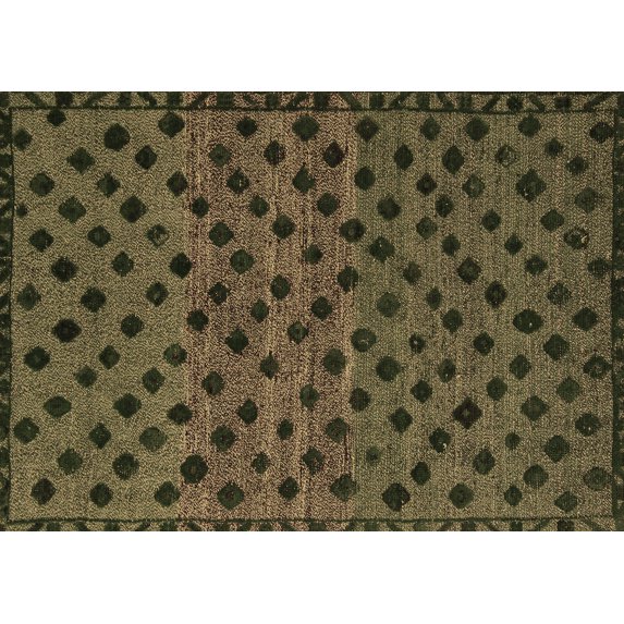 Ahgly Company Indoor Rectangle Abstract Brown Modern Area Rugs, 3' x 5'