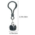 thumbnail image 2 of FRCOLOR  20 Pcs Bells Keychain Clips Keychains for Backpacks Pendant Man, 2 of 7