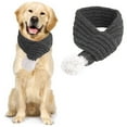 thumbnail image 2 of (2-Pack) Puawkoer Dog Solid Knitted Scarf Berry Style Dog Christmas Pet Headdress Cat Dog Name Christmas Dog Clothes Accessories Pet Dog Colla for Small Dogs Knitted Ch, 2 of 6