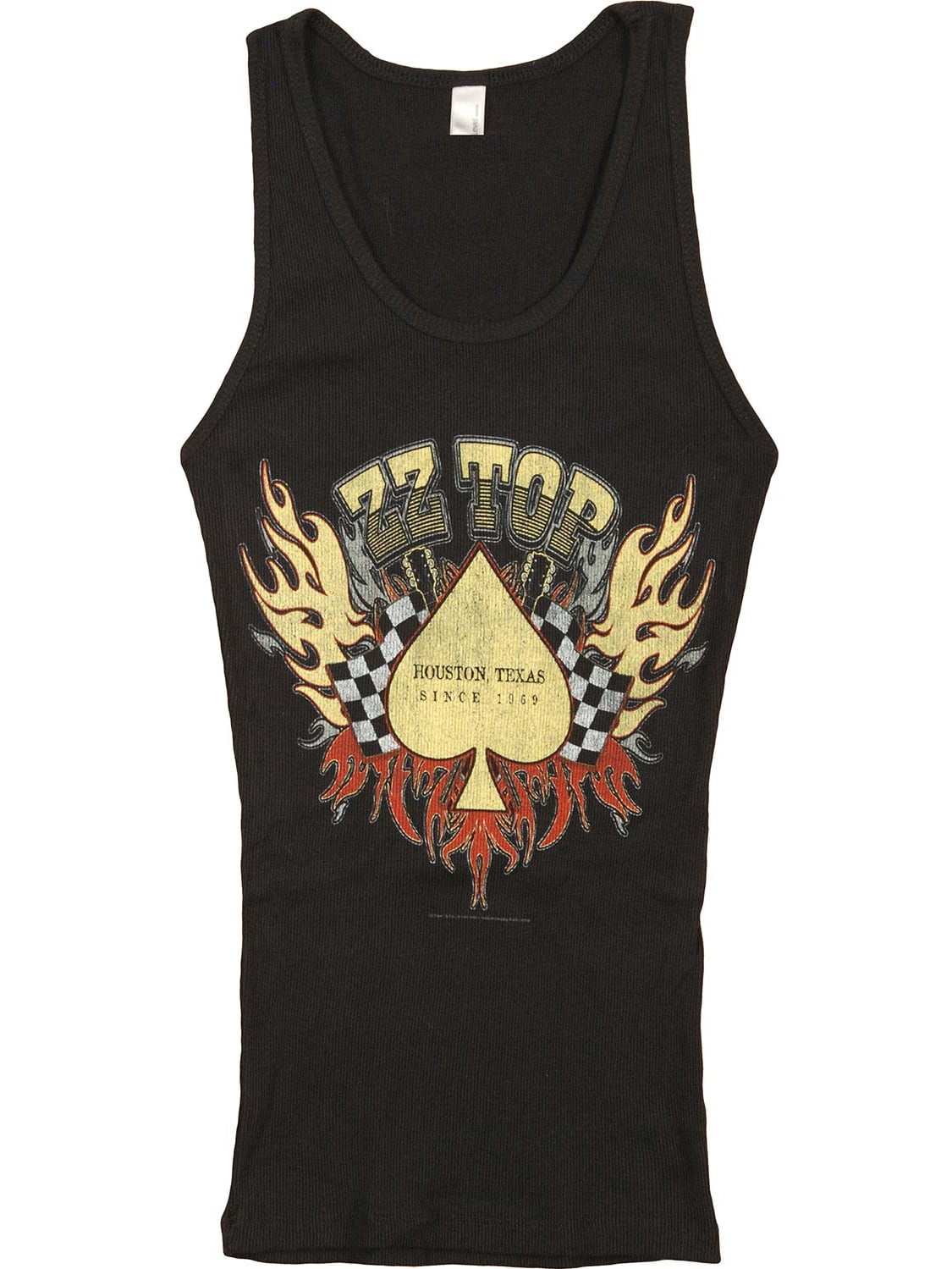 ZZ Top ZZ Top Women's Race Flag Womens Tank Black