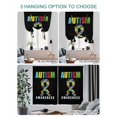 thumbnail image 4 of Cartoon Autism Tie Up Curtains for Windows 63 Inch Length Balloon Curtains Kitchen Adjustable Balloon Window Shade Abstract Awareness Colorful Blocks Modern Tie Up Bathroom Curtain Window 42"x63", 4 of 6