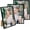 Black, variant on 4x6 Picture Frame Set of 3, Made of High Definition Glass for 4 x 6, Wall and Tabletop Display Thin Border Photo Frames for Home Decor, White