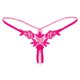 thumbnail image 1 of Bragas de encaje huecas para mujer que abren tangas con de cuerdas bragas bragas ropa interior - Rosado Un tamaño Soledad Bragas sin entrepierna para mujer, 1 of 5