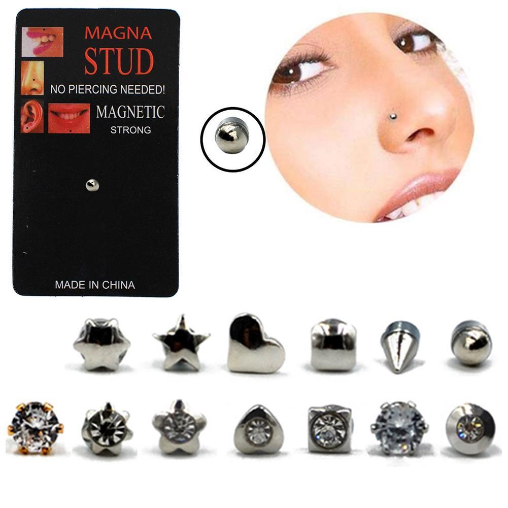 Tinny Magnetic Nose Ear Tigrus Stud Earring No Piercing V3Q3 Best N9K1 - image 2 of 9